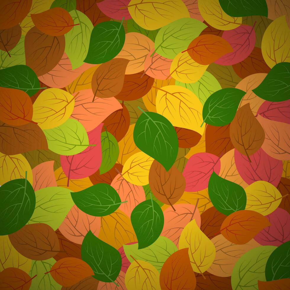 achtergrond met herfst bladeren. vector illustratie