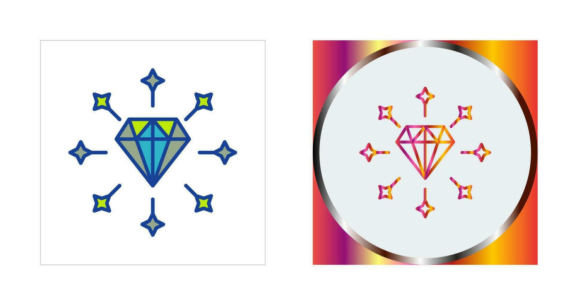 diamant vector pictogram