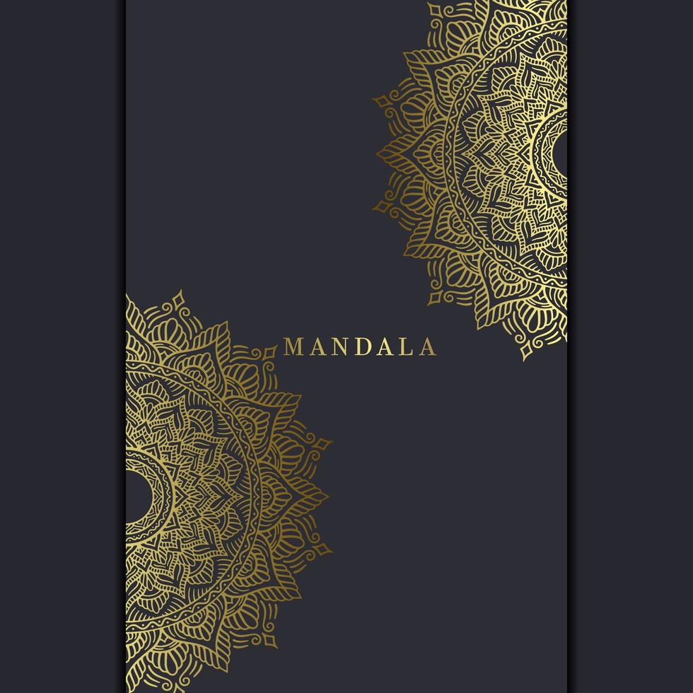 mandala-sjabloon met elegante, klassieke elementen. geweldig voor uitnodiging vector