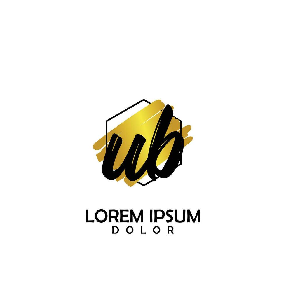 ub eerste borstel in cirkel kader sjabloon ontwerp vector