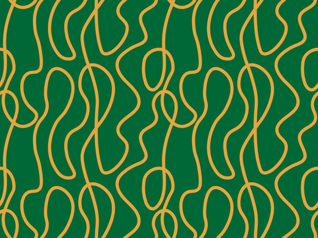 naadloos vector patroon van abstract doorlopend single lijn. een lijn kunst, geometrie, Golf, tekening