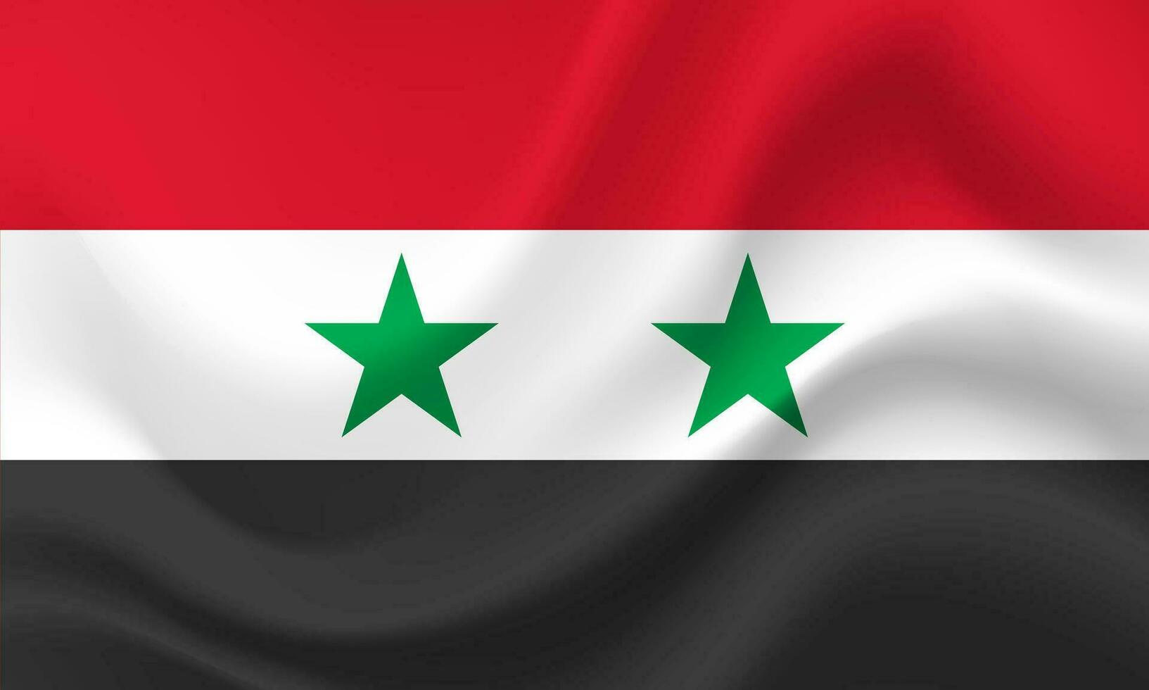 zwaaide Syrië vlag. syrisch vlag. vector embleem van Syrië