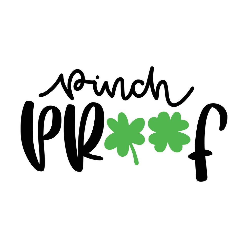 vector illustratie van gelukkig heilige Patrick dag logo. hand- geschetst Iers viering ontwerp. bier festival belettering typografie icoon. getrokken typografie st. patricks insigne, groen hoed en klaver