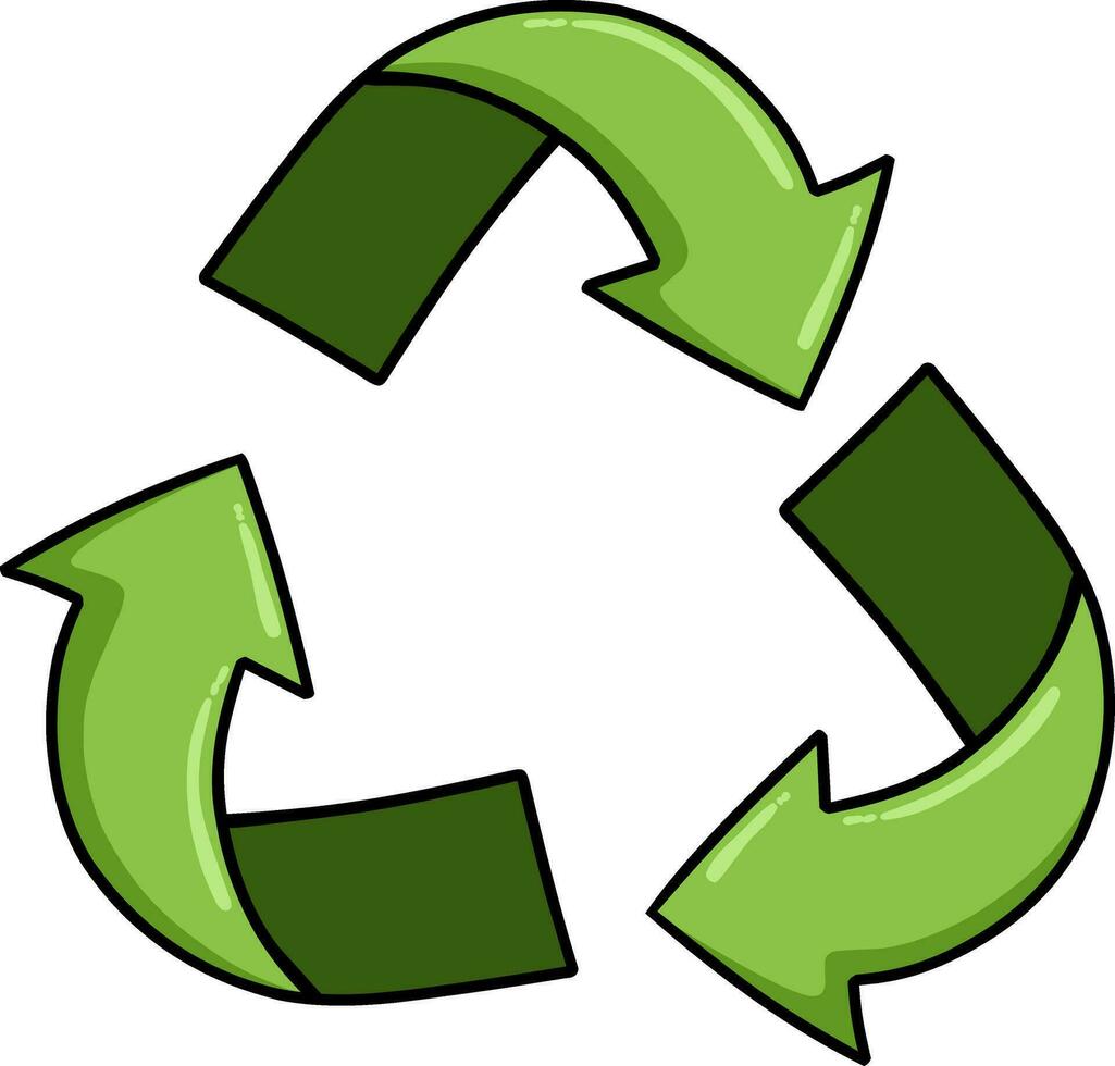 recycle symbool Aan wit achtergrond vector