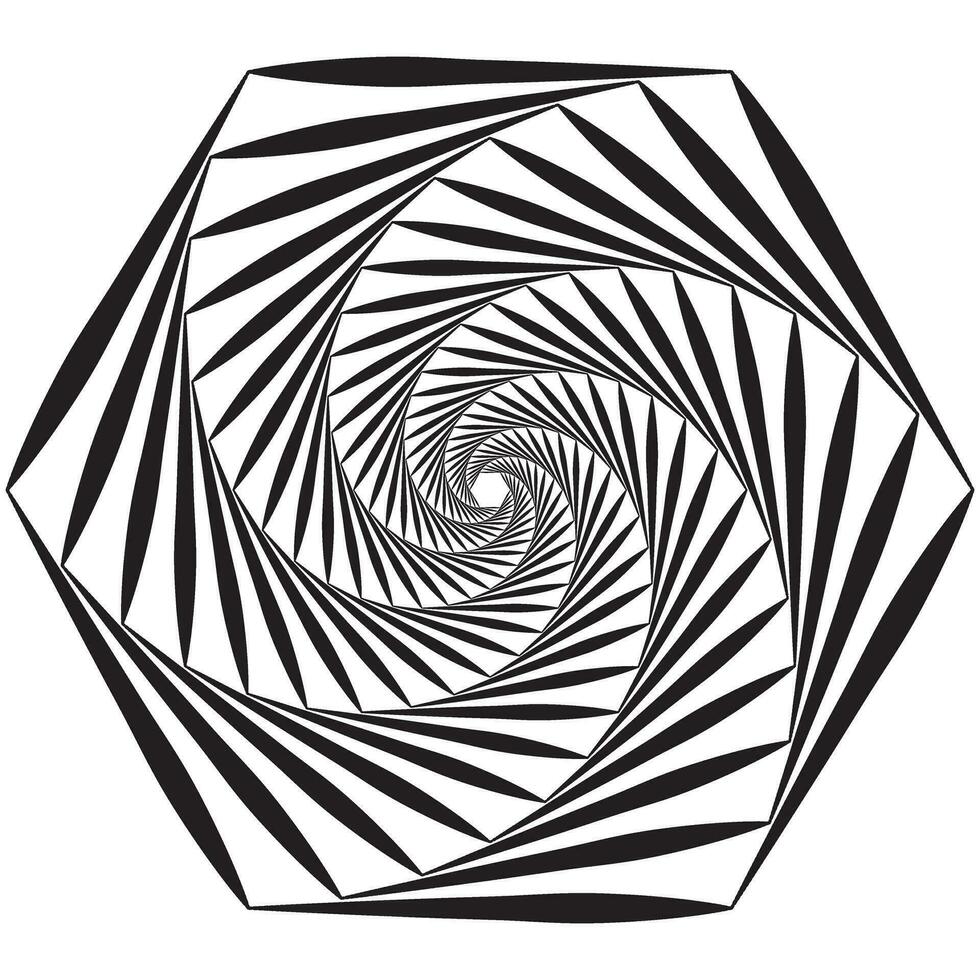 gemakkelijk abstract zwart kleur golvend meetkundig patroon vector