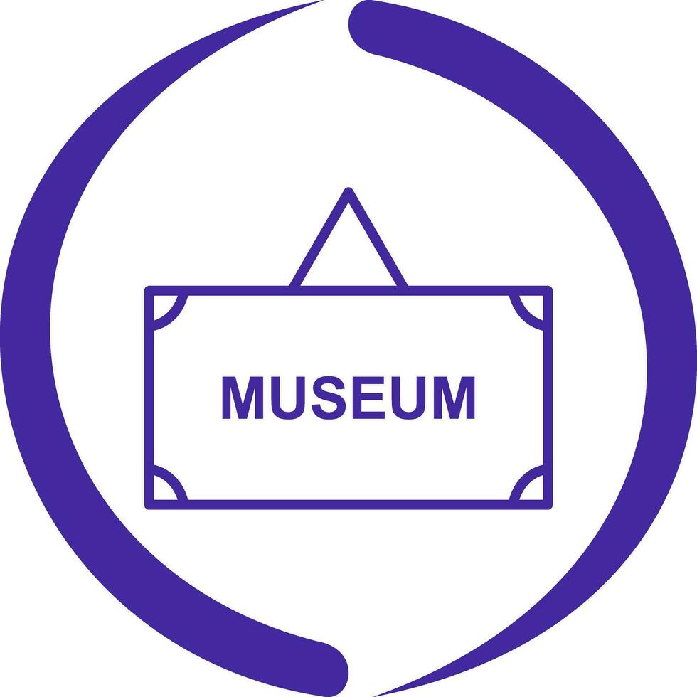 museum label vector icoon