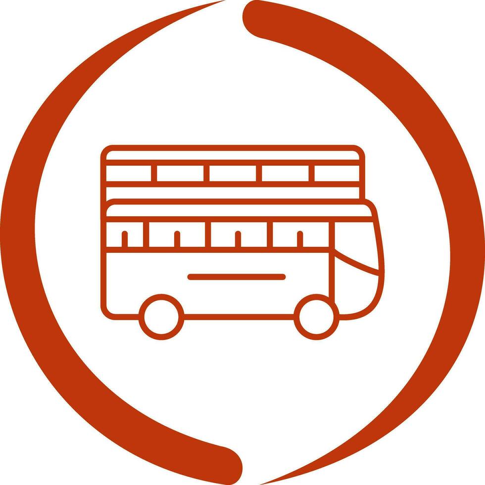 dubbele bus vector icoon