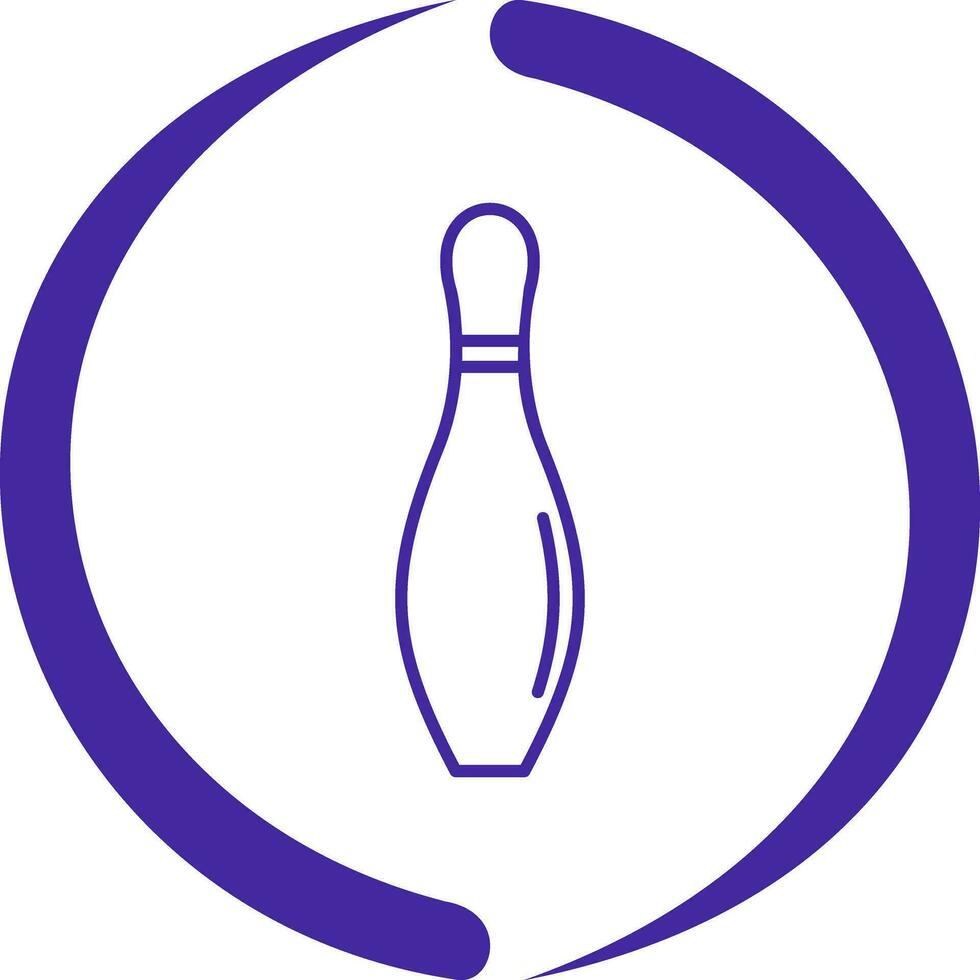 bowling pin vector icon