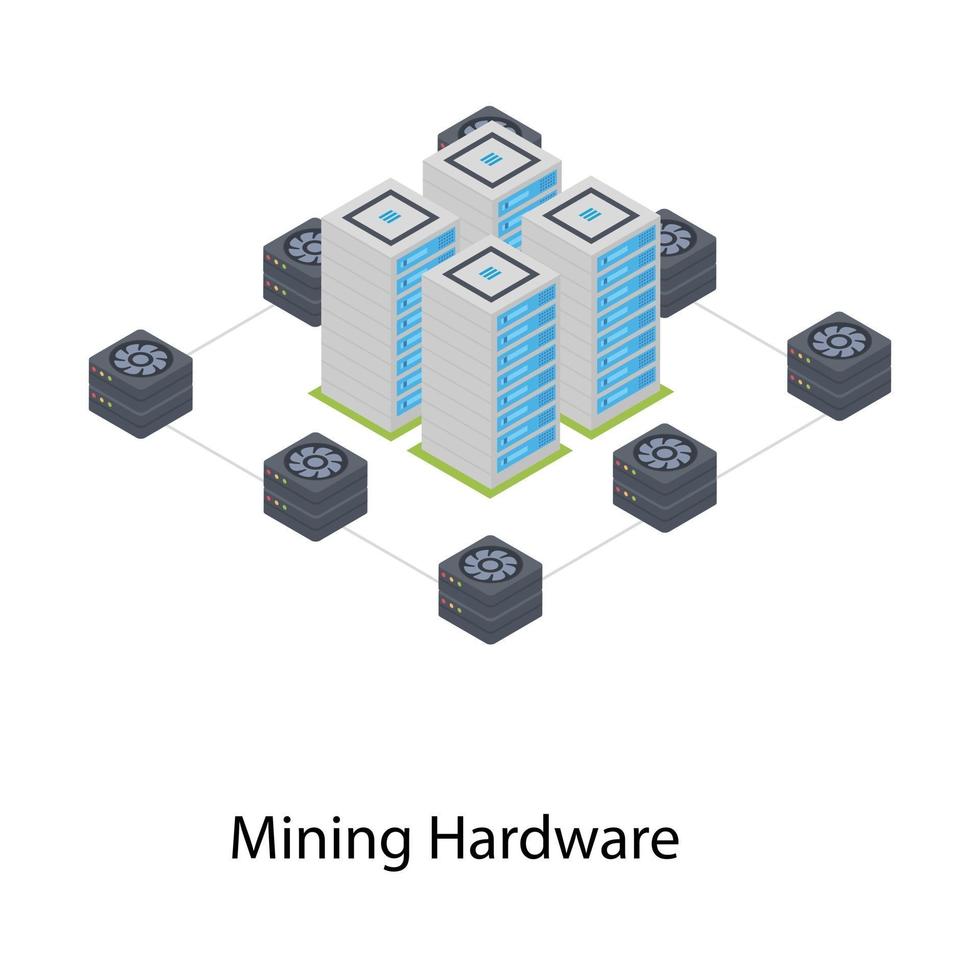 mijnbouw hardware concepten vector