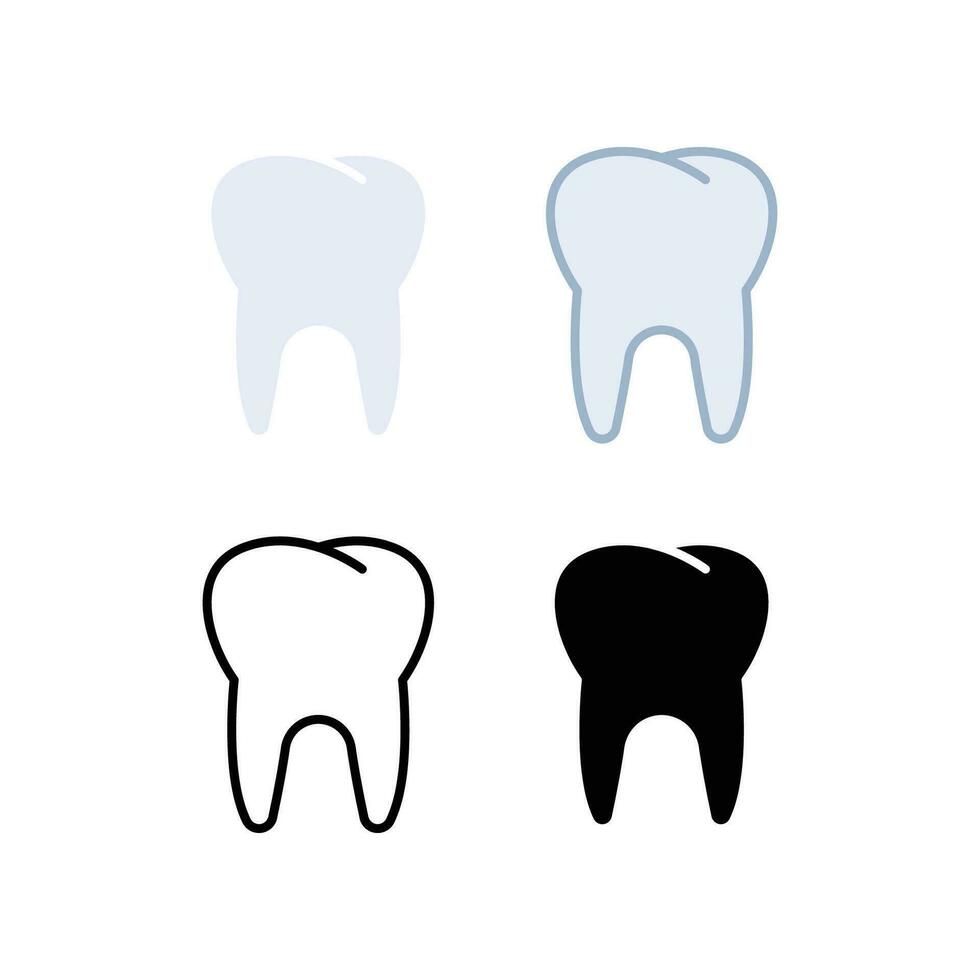 gezond tandheelkundig in kies een deel voor tandheelkunde, orthodontie medisch concept in mondeling Gezondheid zorg en hygiëne, menselijk anatomie lichaam een deel. tand icoon. vector illustratie. ontwerp Aan wit achtergrond. eps10