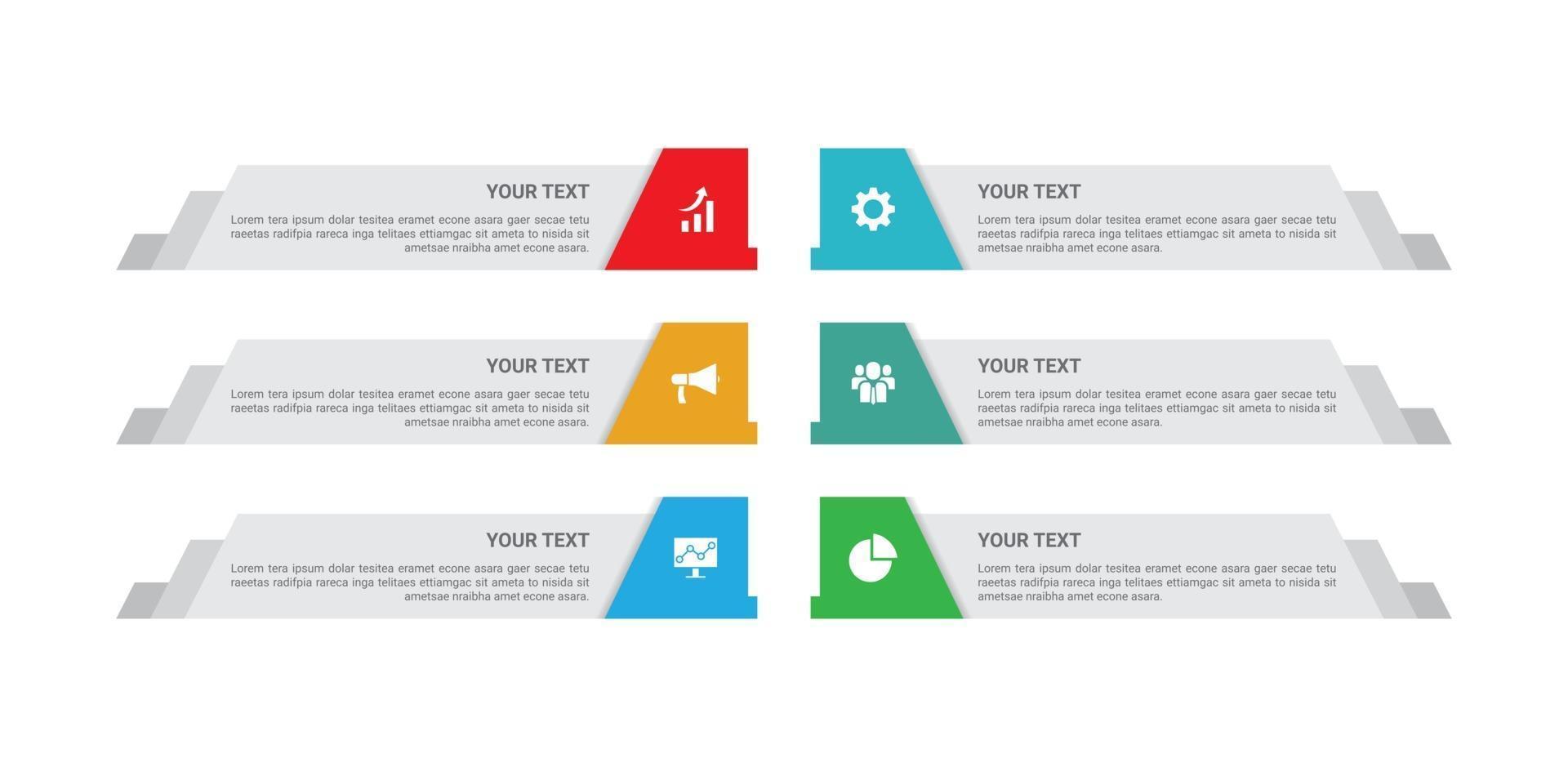 infographic zakelijk sjabloonontwerp vector