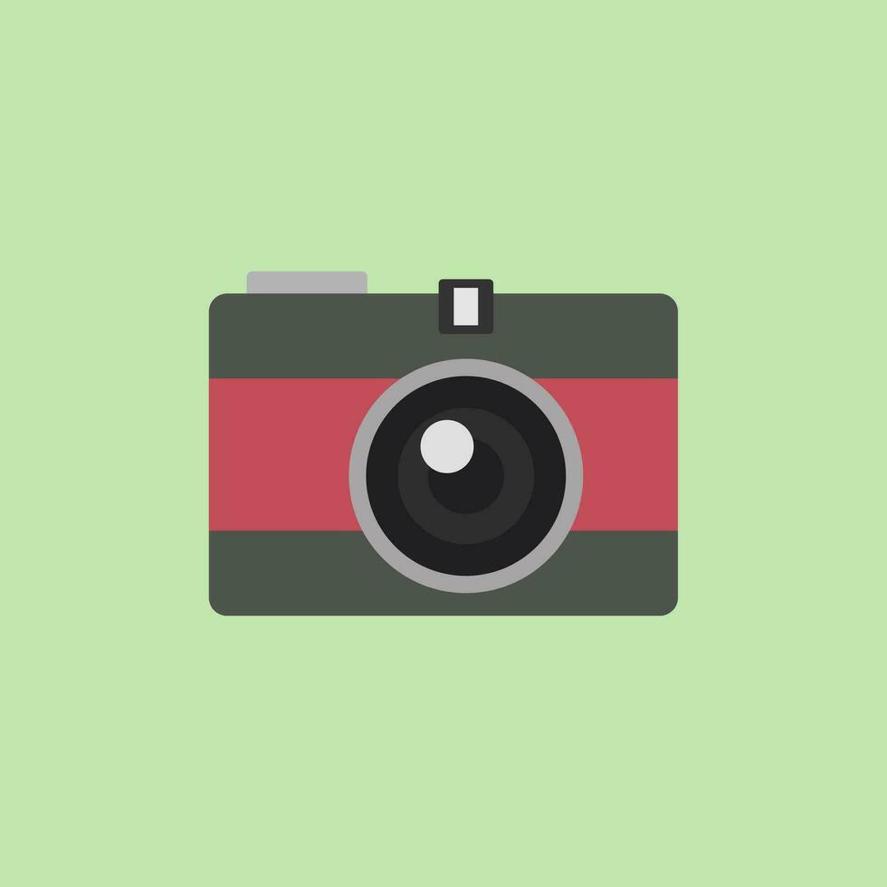 vintage camera plat ontwerp vectorillustratie vector