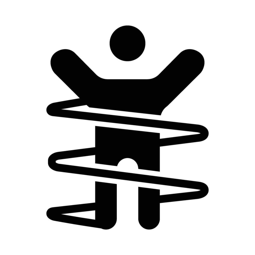 ritmisch gymnastiek vector glyph icoon voor persoonlijk en reclame gebruiken.