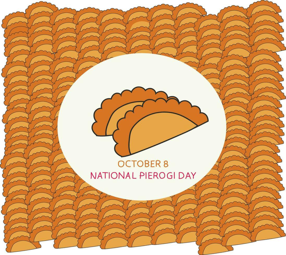 nationaal pierogi dag vector