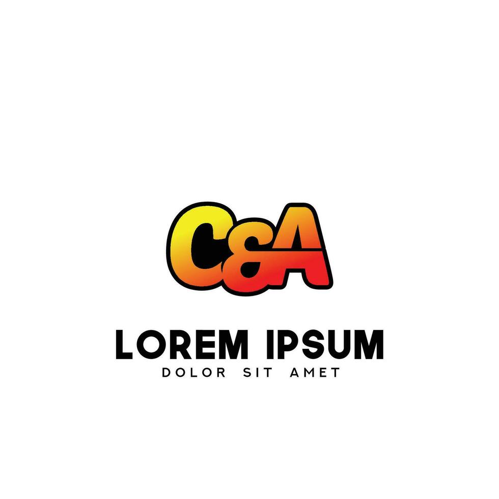 ca eerste logo ontwerp vector