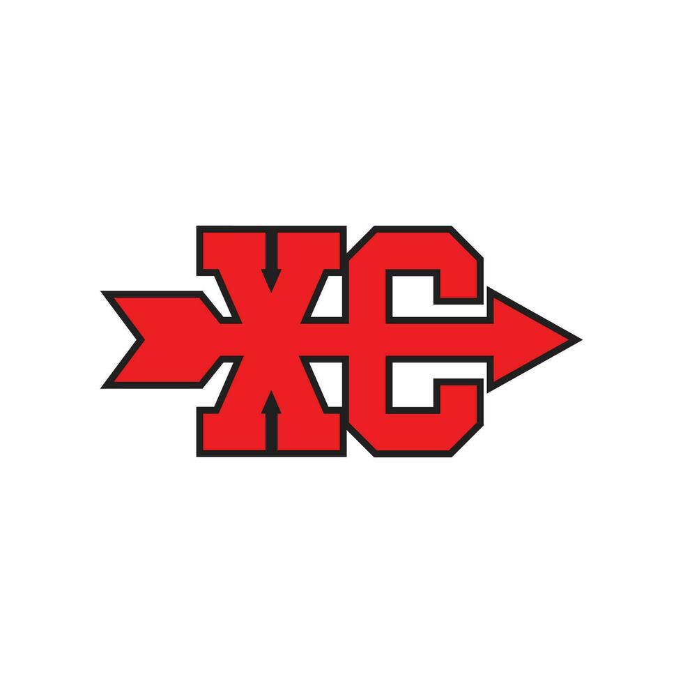 xc cc kruis land t overhemd ontwerp vector