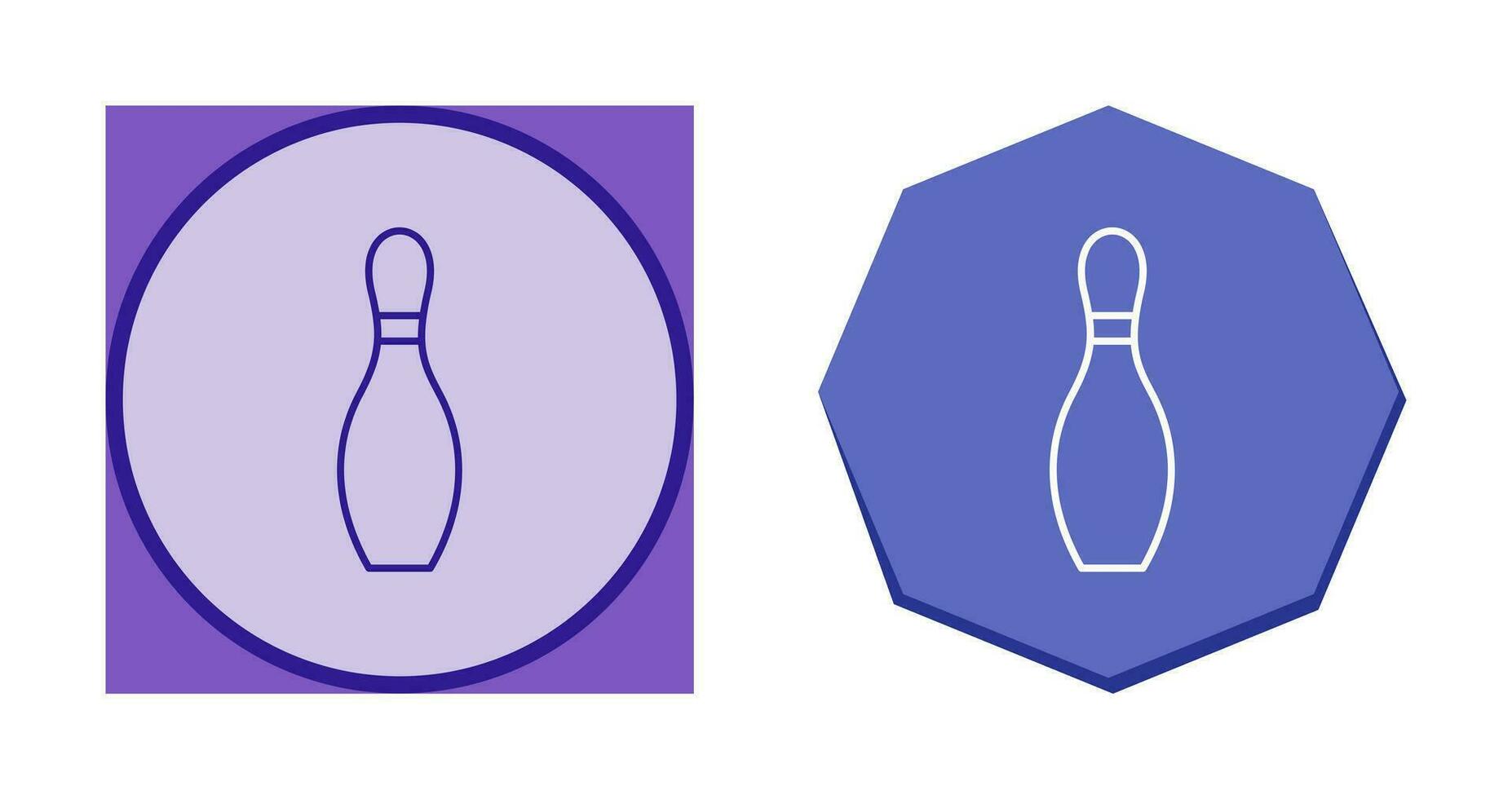 uniek bowling pin vector icoon