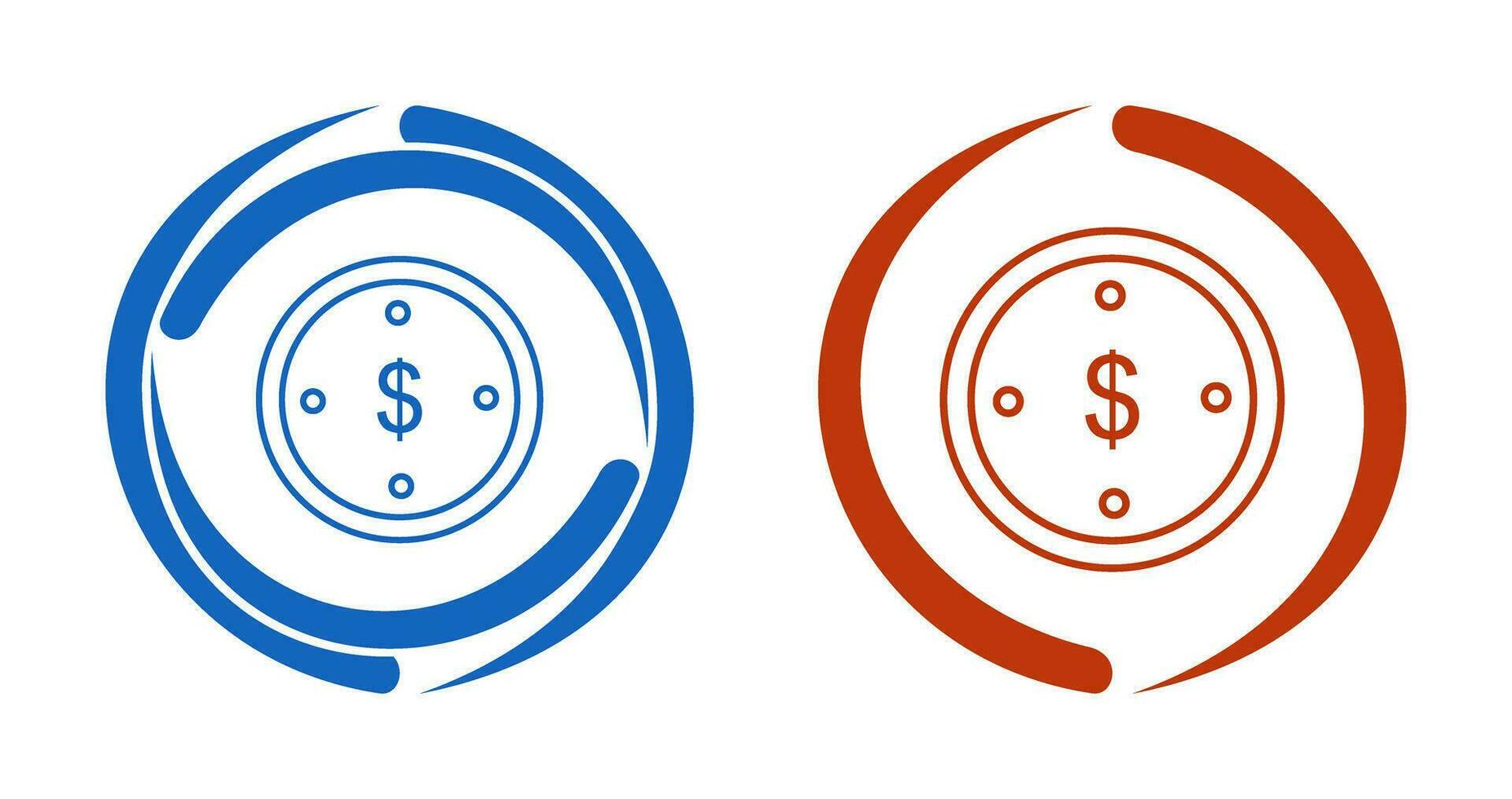 dollar munt vector pictogram