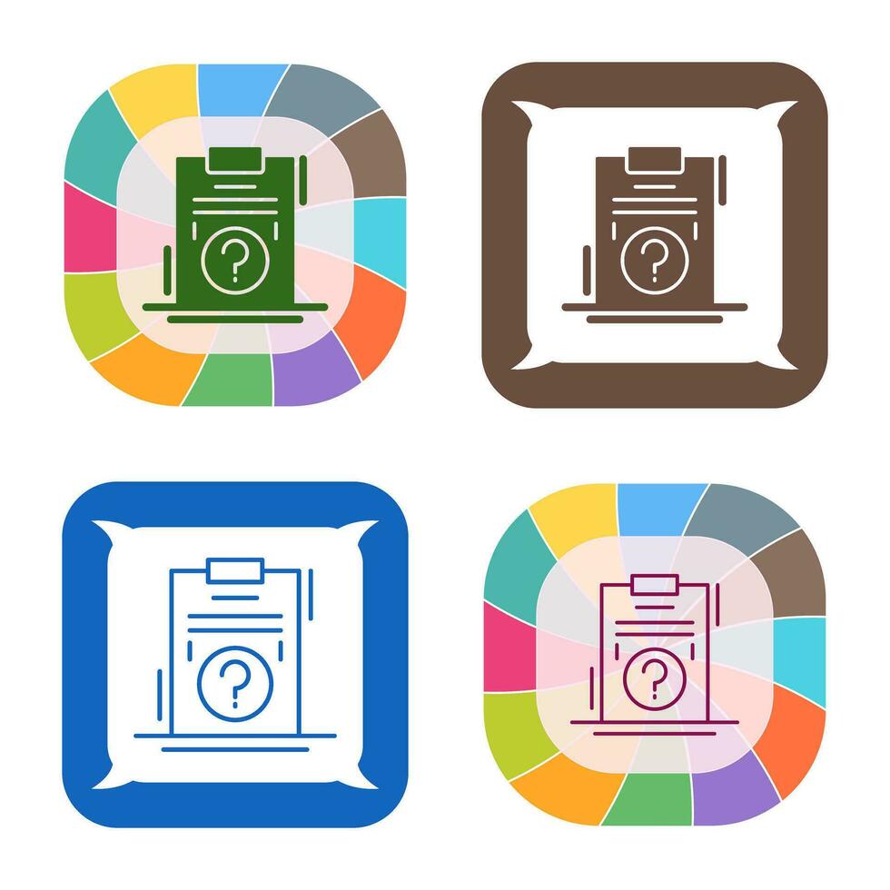 vraag vector pictogram