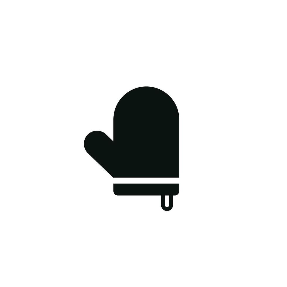 keuken handschoen icoon geïsoleerd Aan wit achtergrond vector