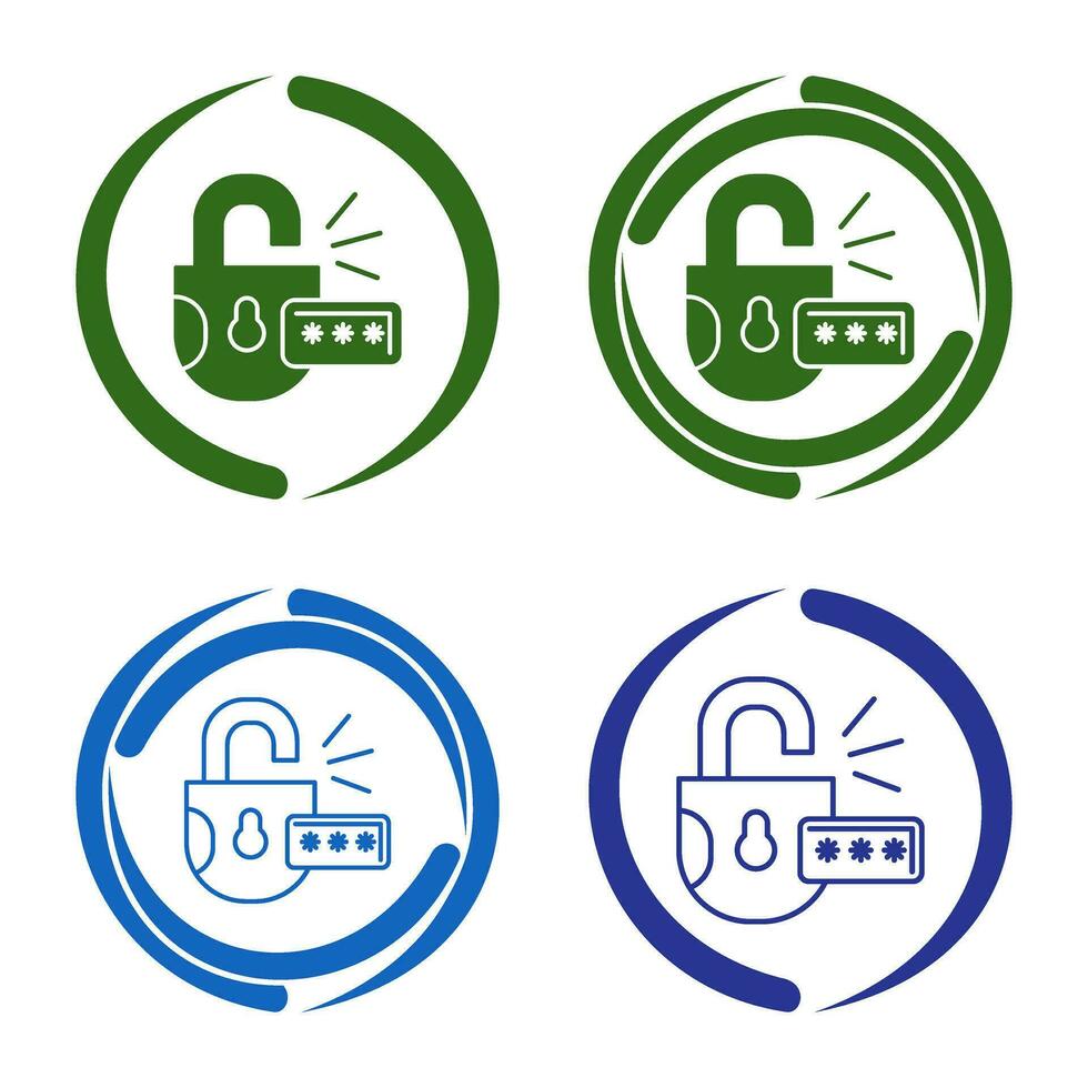 vector pictogram ontgrendelen