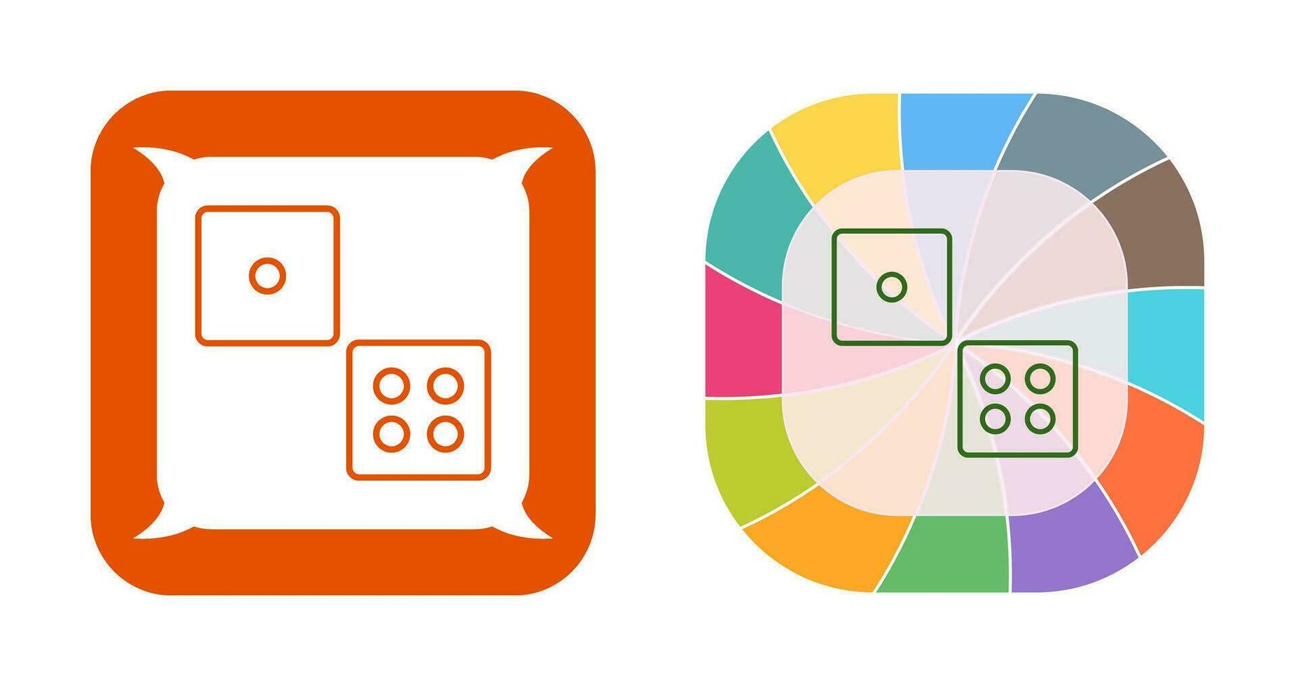 dobbelstenen vector icon