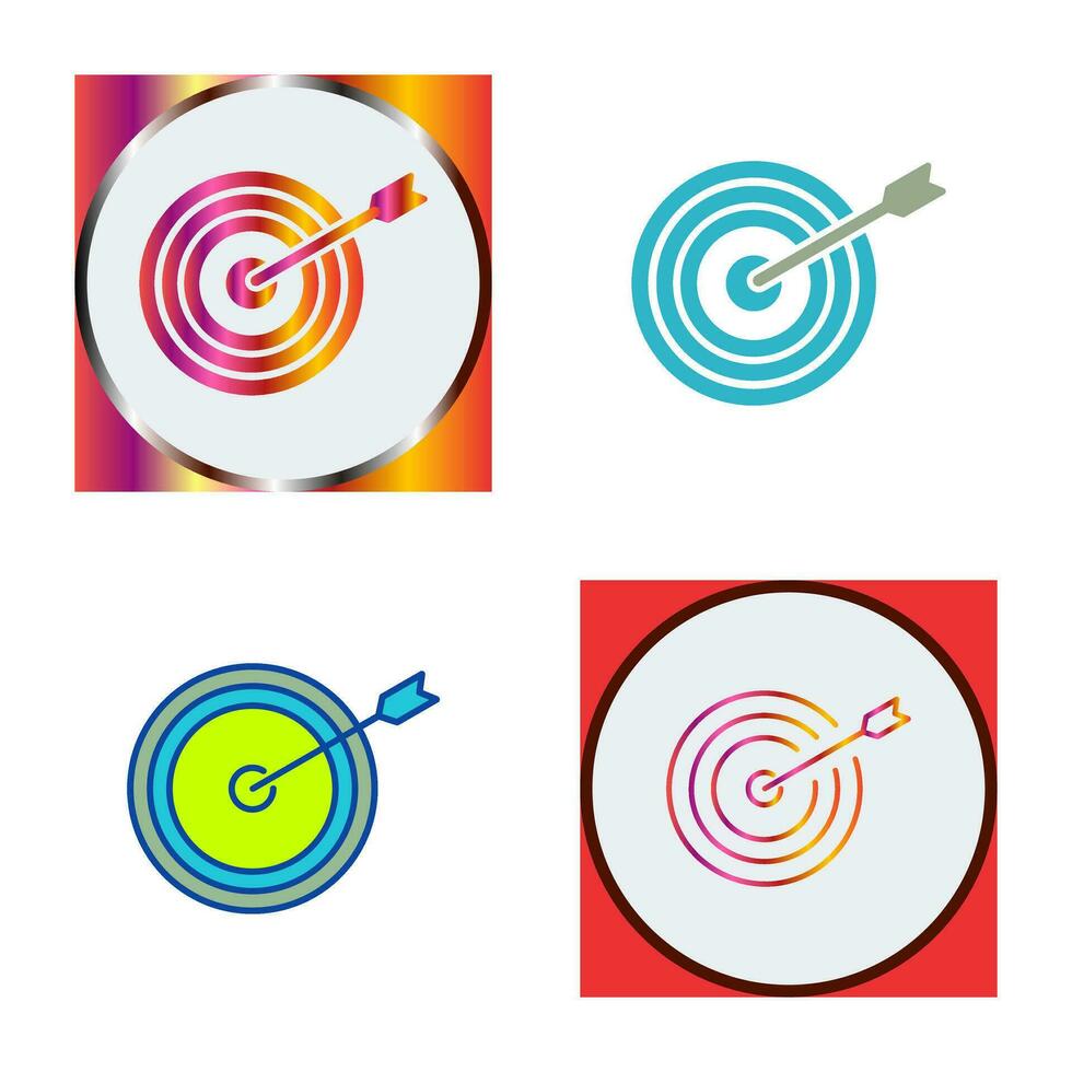 uniek dartbord vector icoon