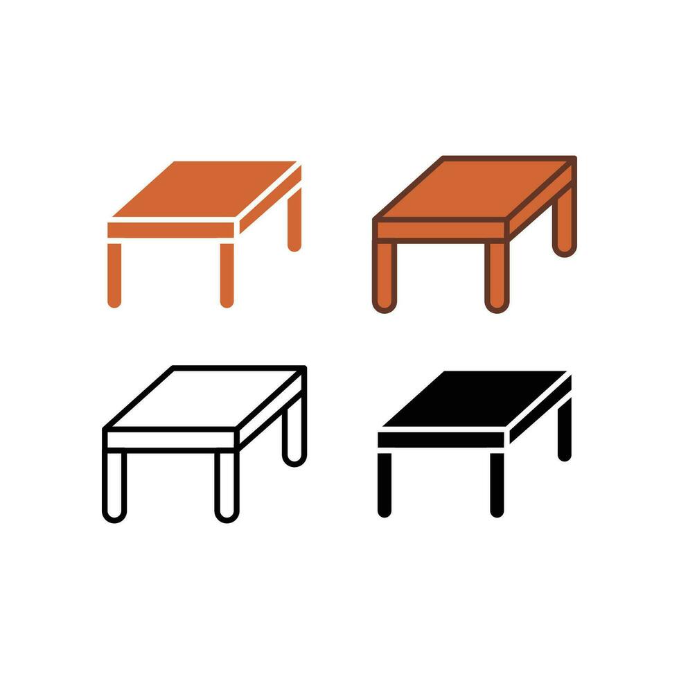houten tafel schetsen en silhouet. hout bureau. huishouden en meubilair element voor uw ontwerp, logo. tafel icoon. vector illustratie. ontwerp Aan wit achtergrond. eps10