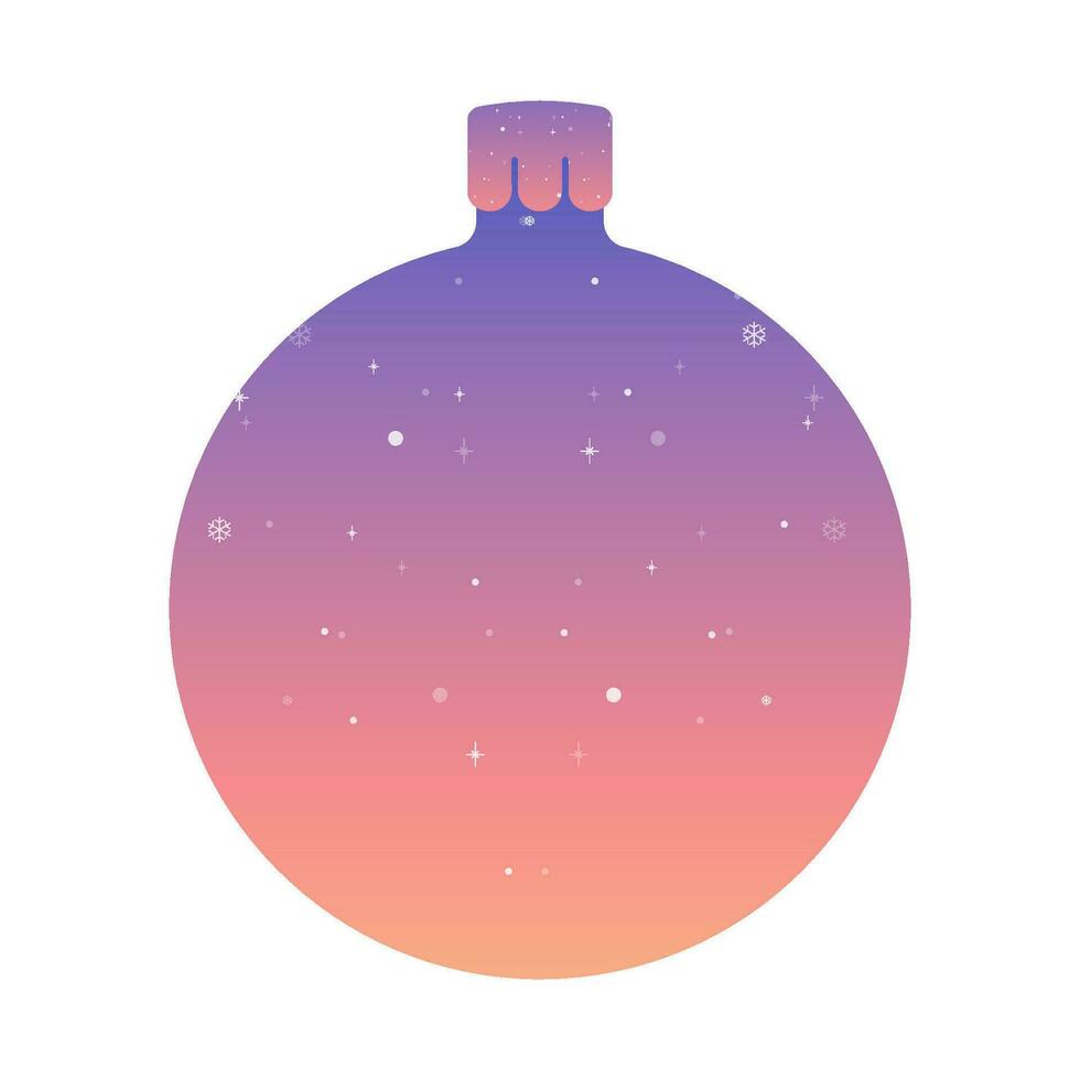 silhouet glitterachtig Kerstmis boom speelgoed- kader . helling vector