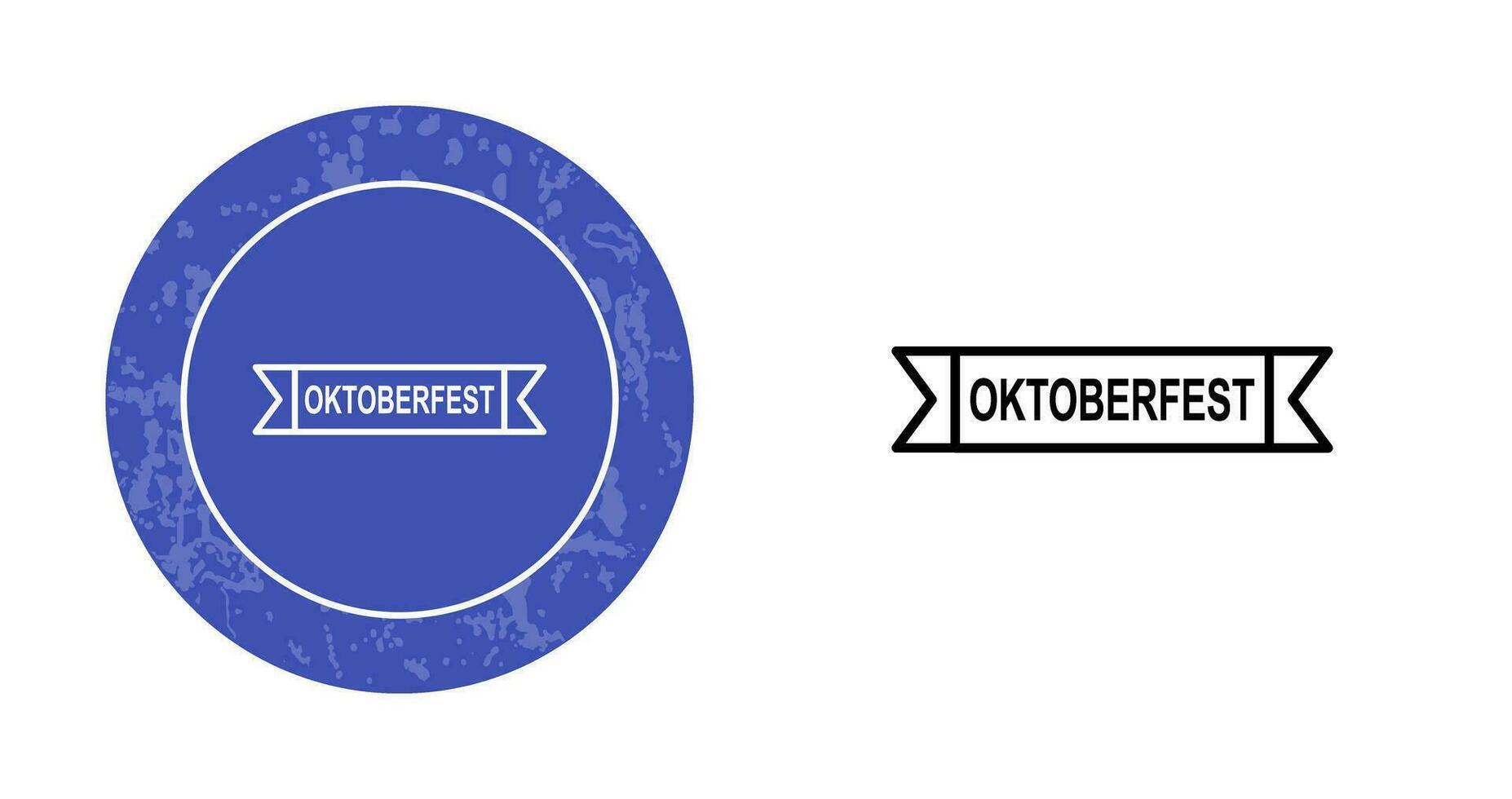 oktoberfeest banier vector icoon