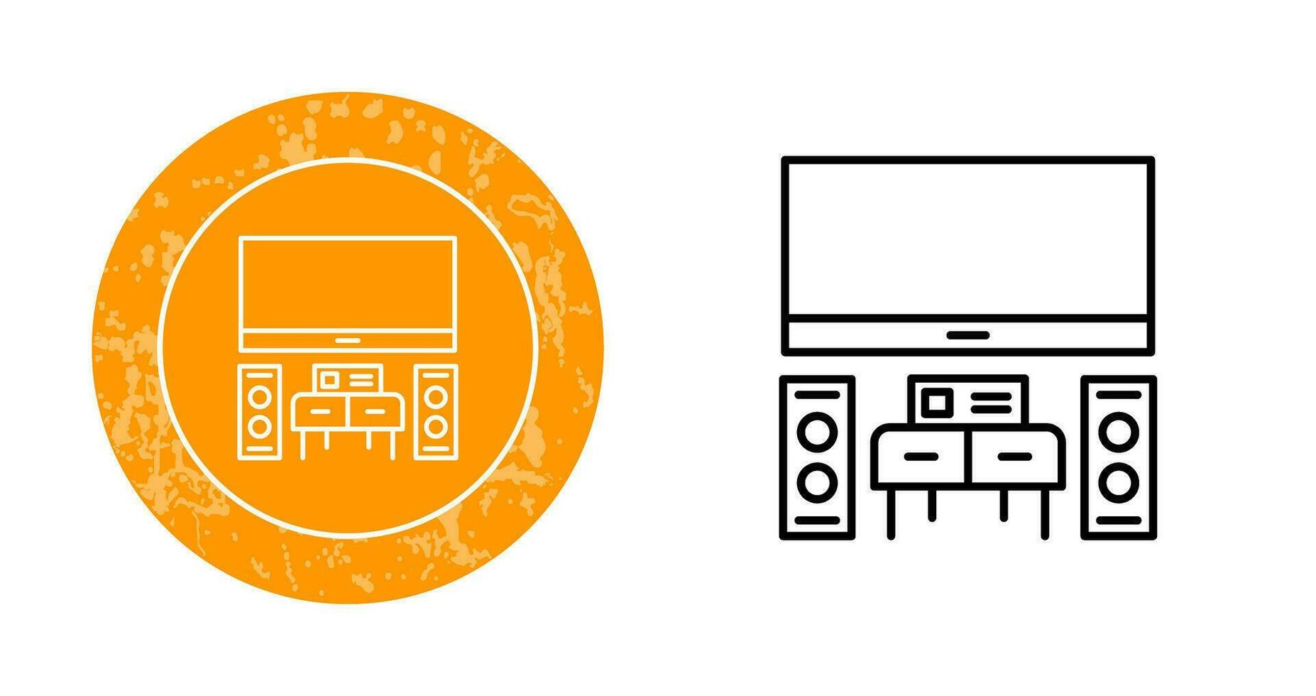 thuisbioscoop vector pictogram