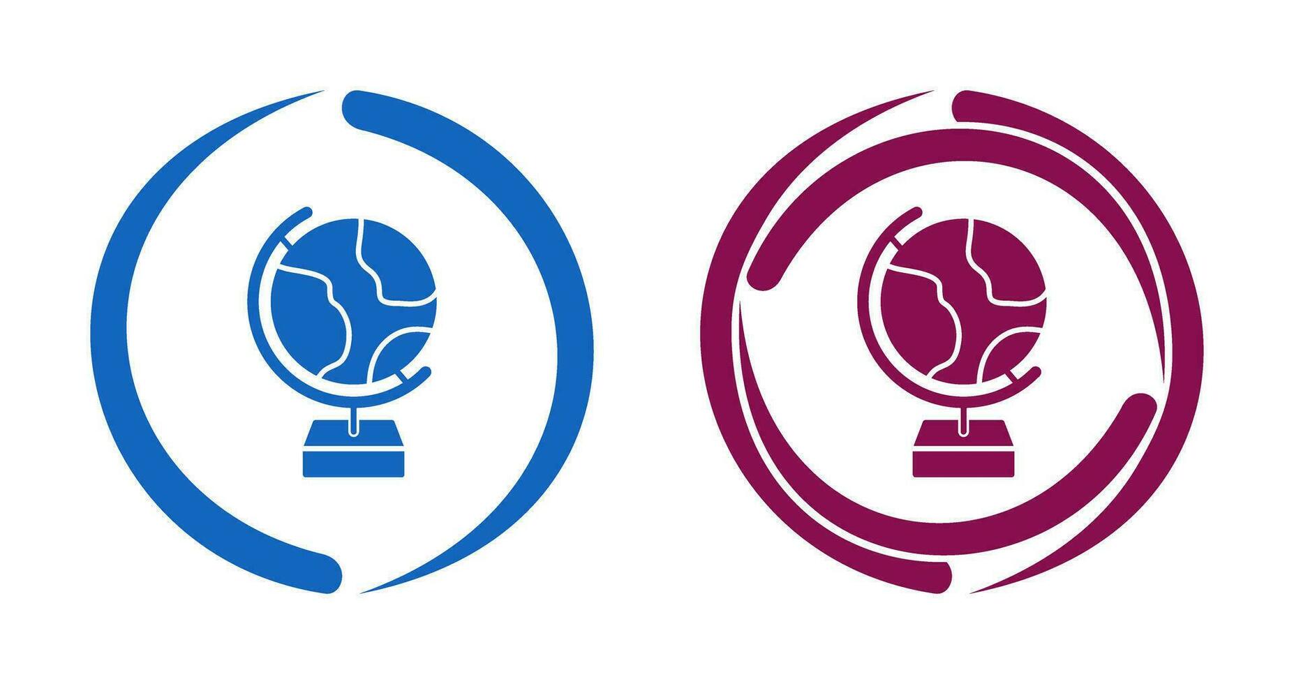 wereldbol vector pictogram