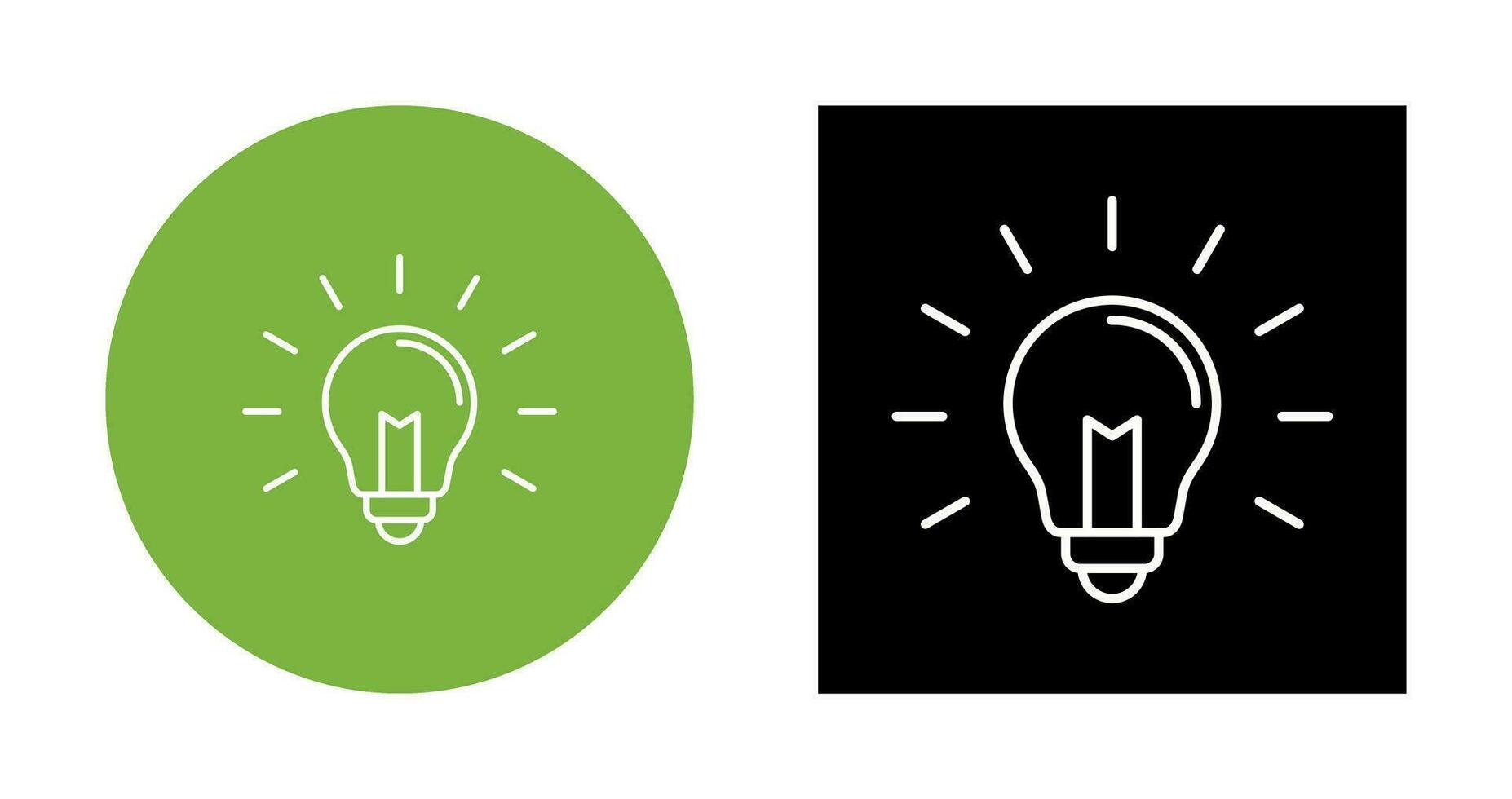 gloeilamp vector pictogram