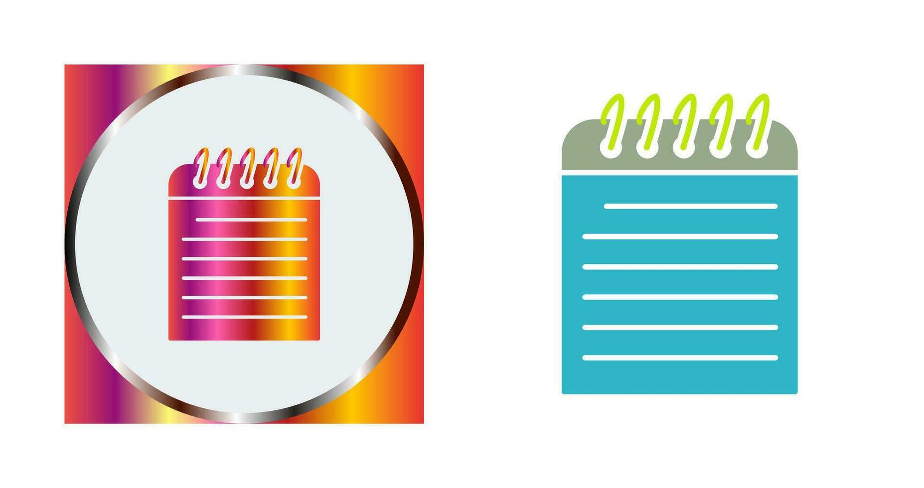 uniek Notitie vector icoon