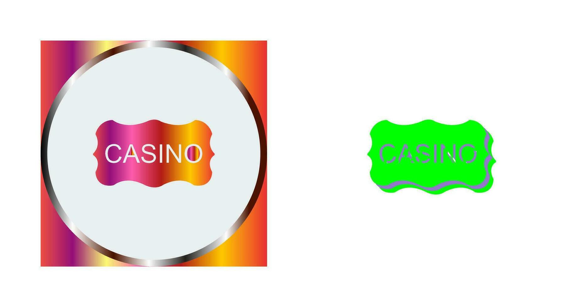 casino teken vector icoon