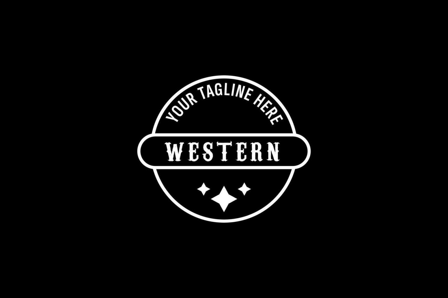 vintage land embleem typografie voor westerse bar restaurant logo ontwerp inspiratie vector