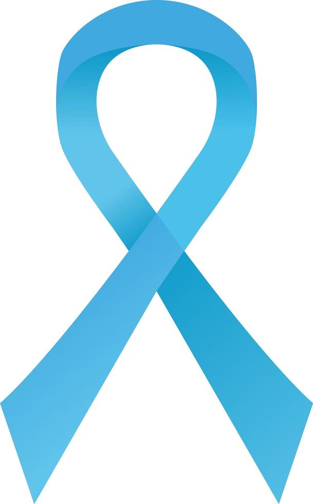 blauw bewustzijn lint. gezondheid van mannen, kanker bij kinderen, prostaatkanker vector