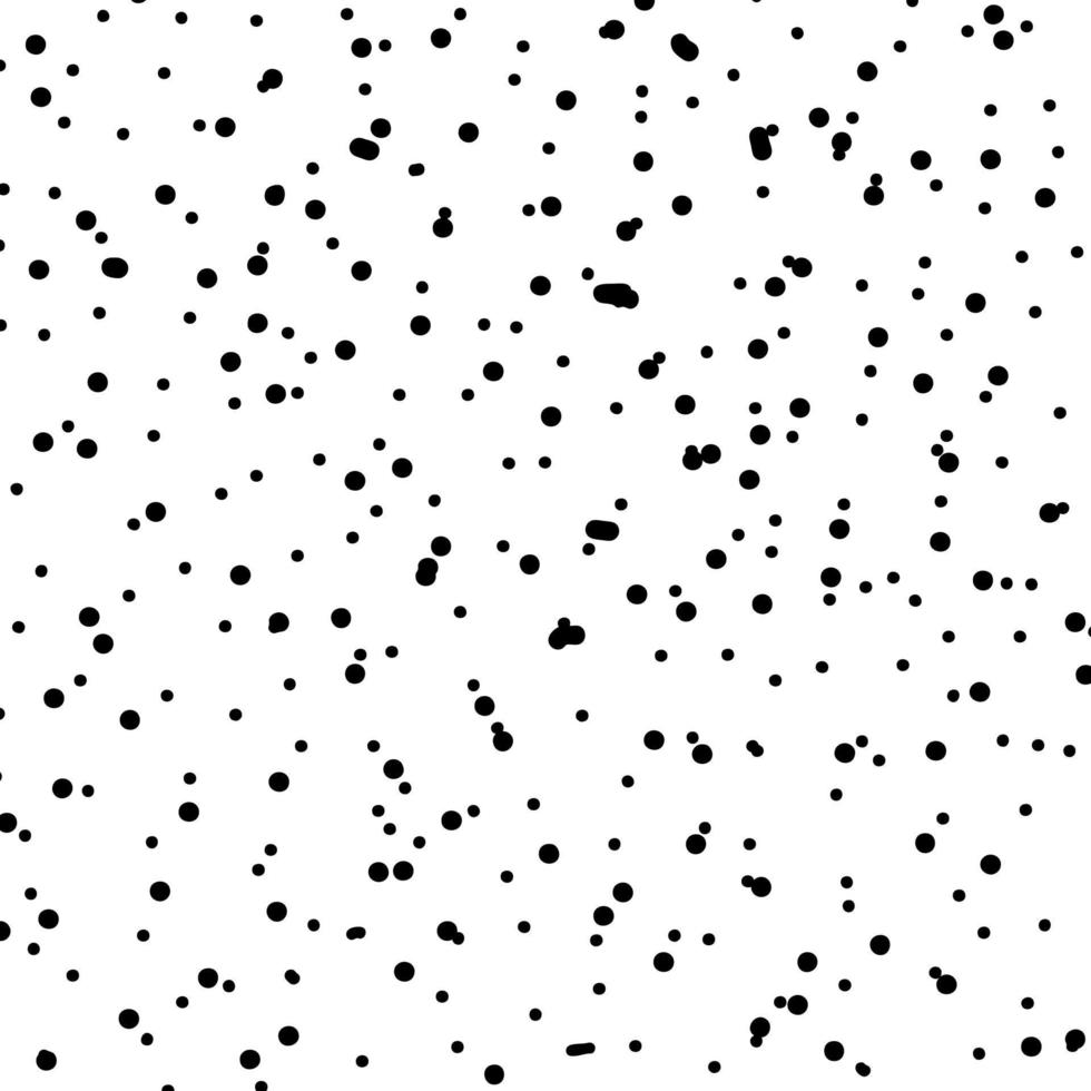 polka dots penseel schilderij patroon op achtergrond - handgetekende vector