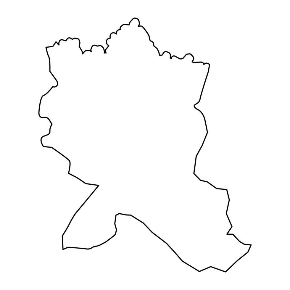 imishli wijk kaart, administratief divisie van azerbeidzjan. vector