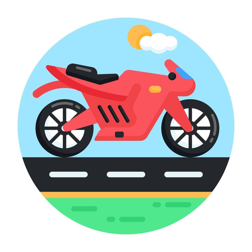 sportfiets en motorfiets vector