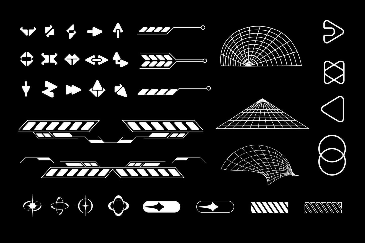 futuristische sci fi koppel element hud technologie kader grafisch vector ontwerp sjabloon