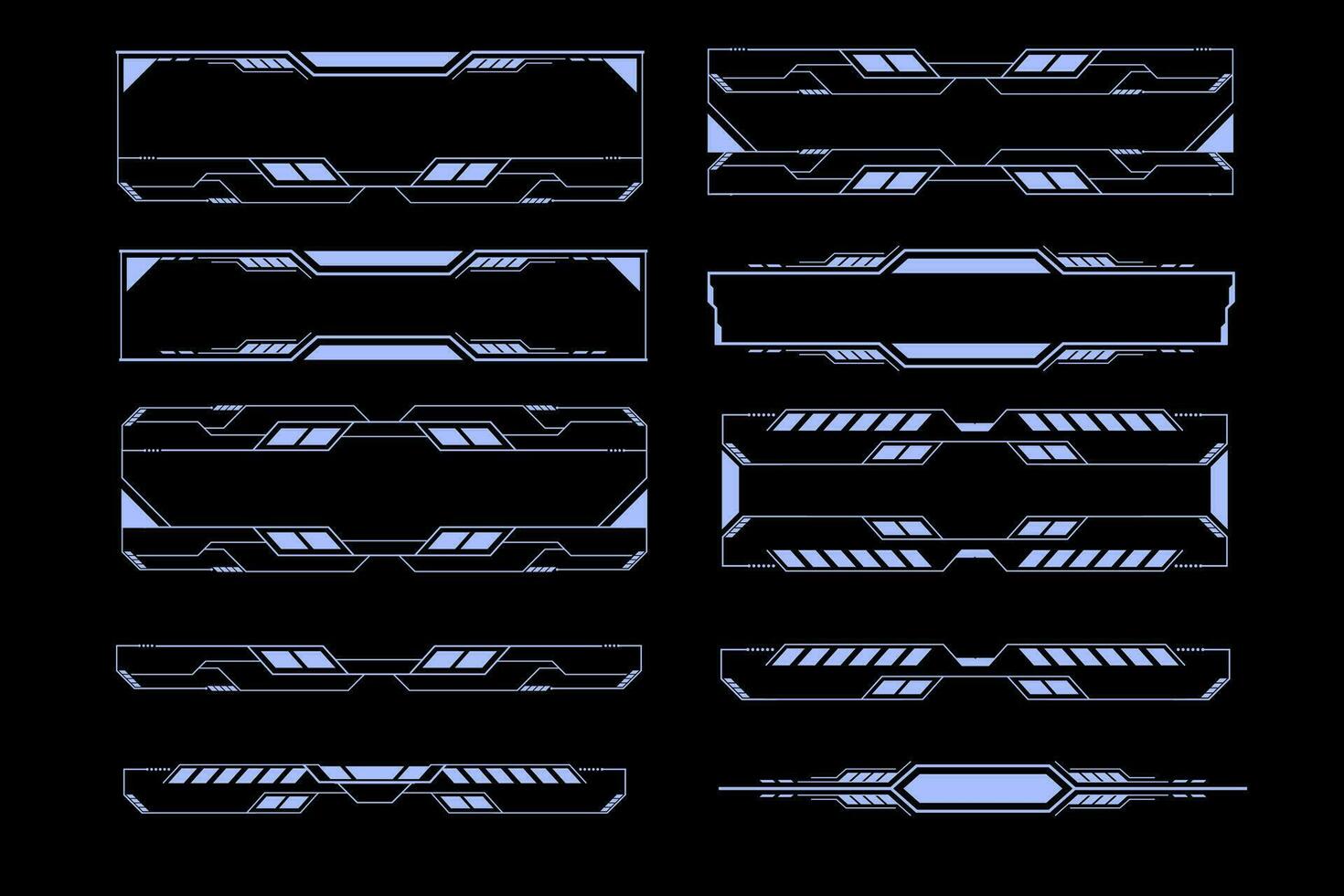 futuristische sci fi koppel element hud technologie kader grafisch vector ontwerp sjabloon