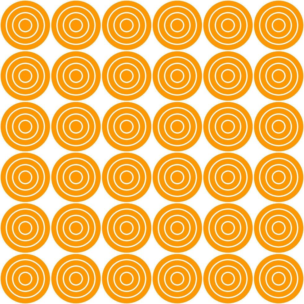 oranje cirkel patroon. cirkel vector naadloos patroon. decoratief element, omhulsel papier, muur tegels, verdieping tegels, badkamer tegels.