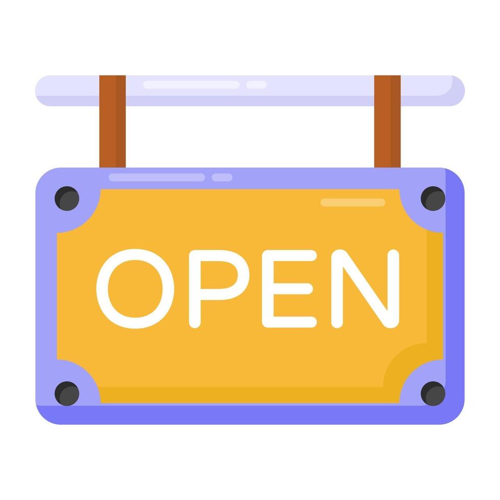 open bord en label vector