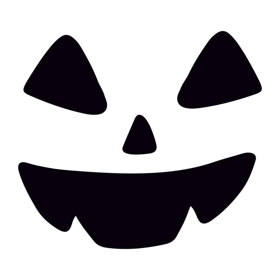 schattig eng halloween gezichten voor jack pompoen stencils. halloween gezichten voor jack pompoen stencils. onheil pompoenen ogen en monden. spookachtig griezelig grappig lantaarn hoofd stencils vector