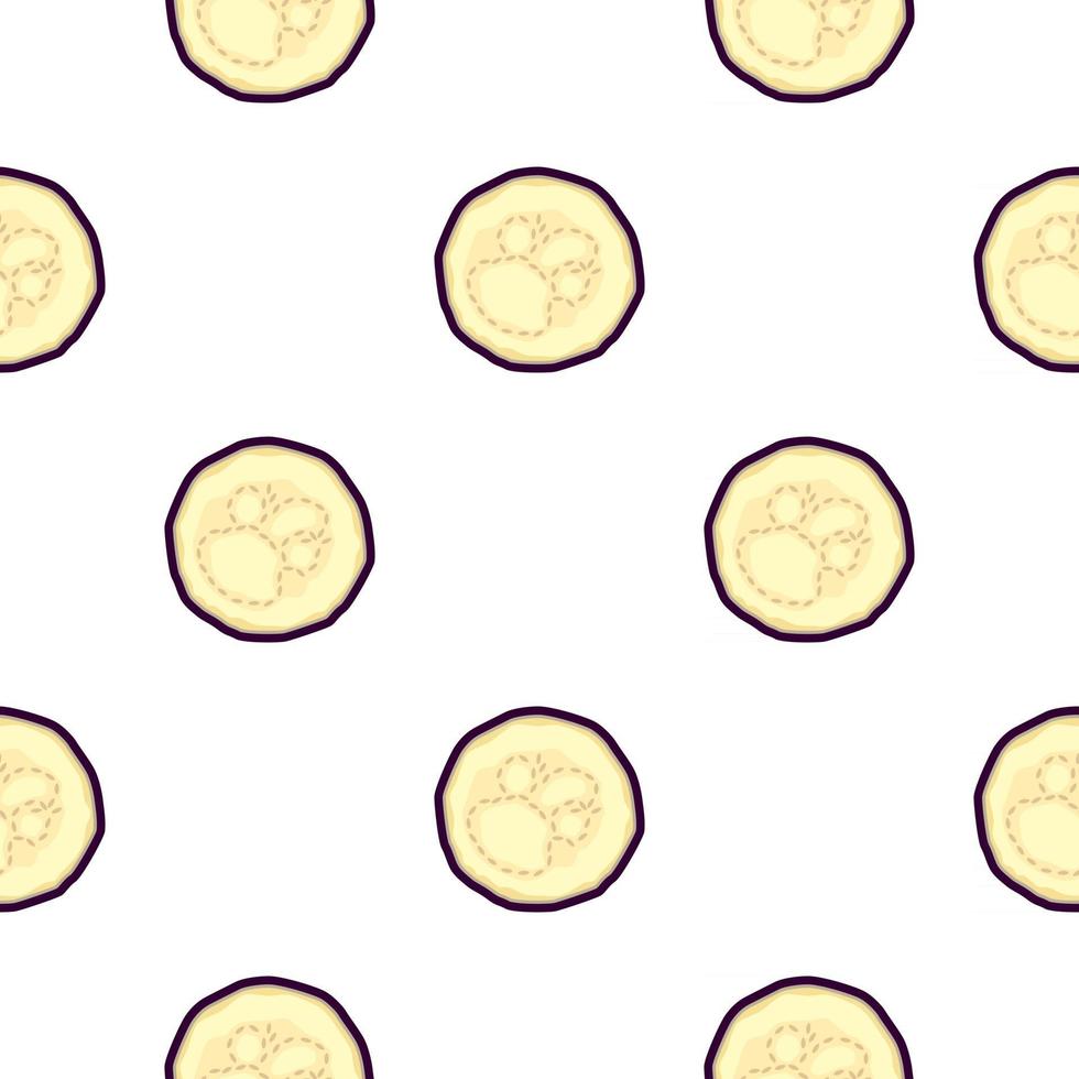 illustratie op thema van patroon aubergine vector