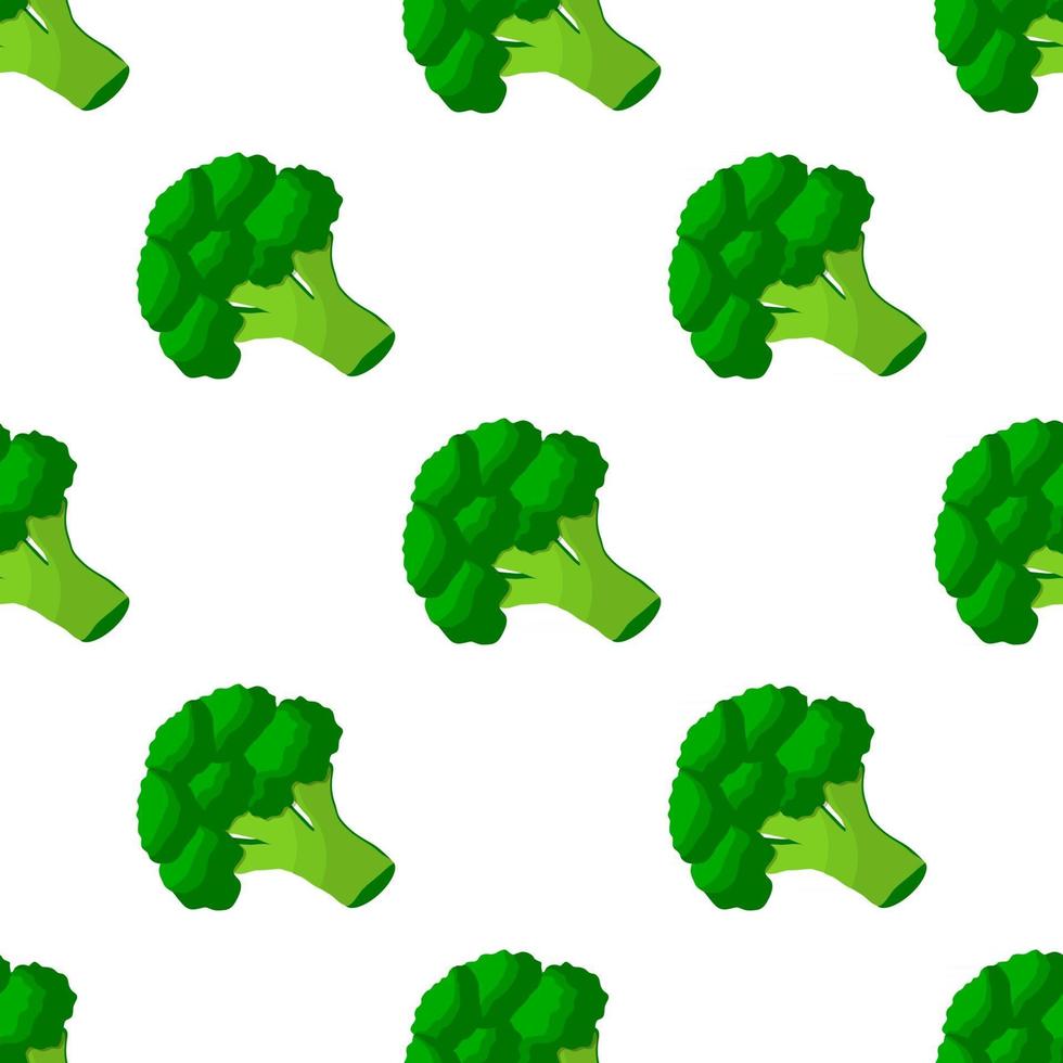 illustratie op thema van heldere patroongras broccoli vector
