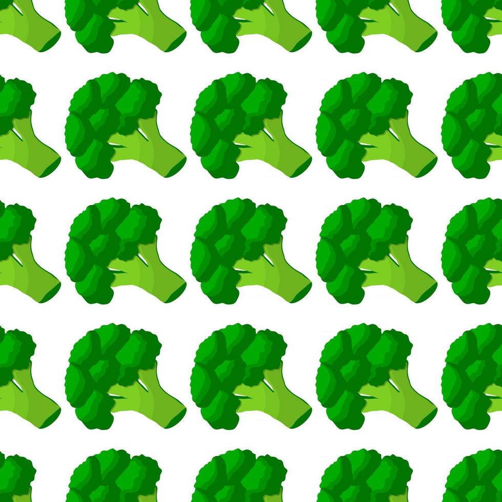 illustratie op thema van heldere patroongras broccoli vector