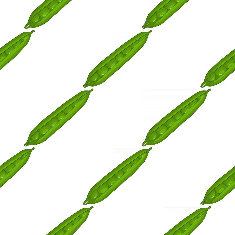 illustratie op thema van heldere patroon groene erwten vector