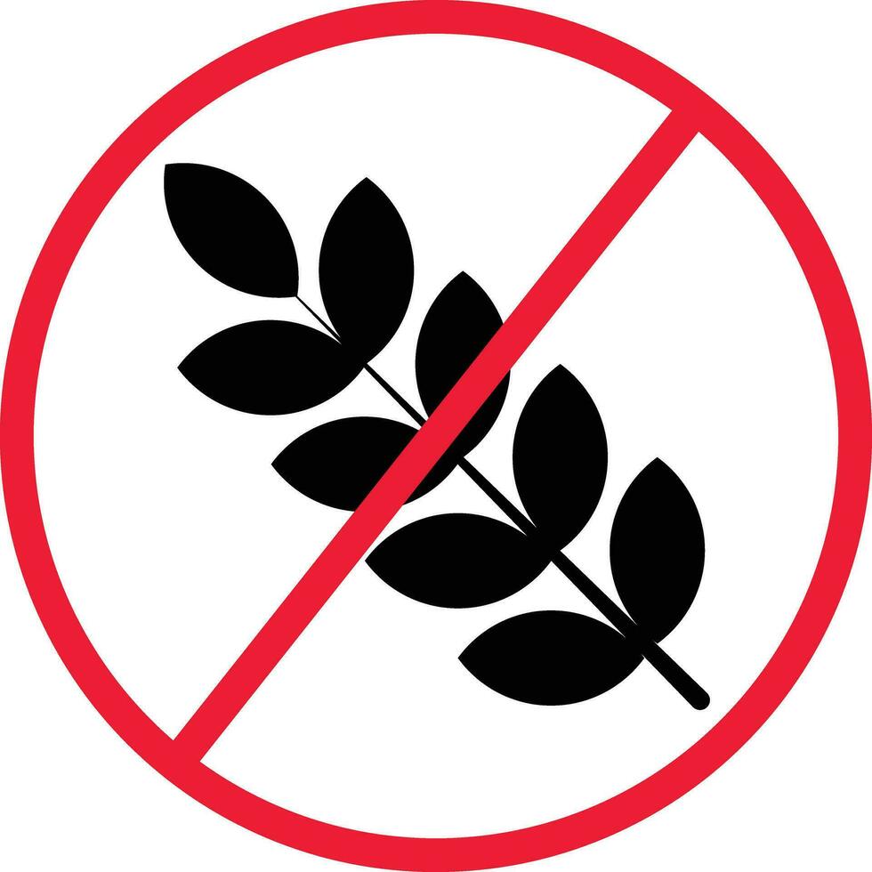 gluten vrij eetpatroon voedsel icoon symbool vector